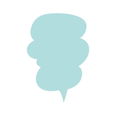 Beyaz arkaplanda izole edilmiş konuşma kabarcığı vektörü simgesi