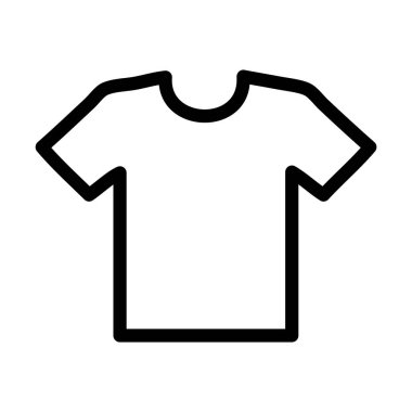 Tişört, vektör düz simge tasarımı