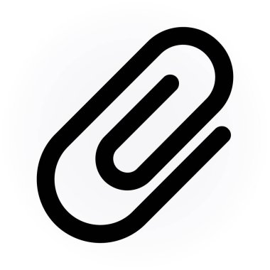 beyaz arkaplanda ataç simgesi