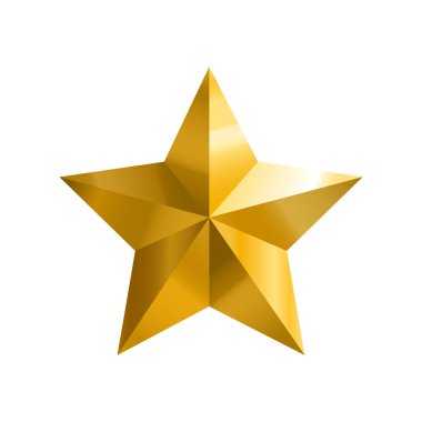 Beyaz arka planda yalıtılmış yıldız vektör simgesi