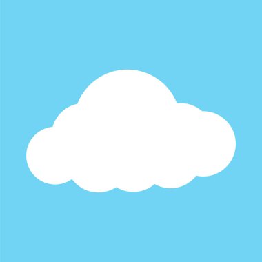 bulut web vektör simgesi