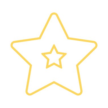 yıldız simgesi vektör illüstrasyonu