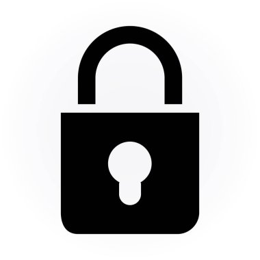 asma kilit ikon vektör çizimi