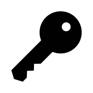 Kapı anahtarı vektör simgesi