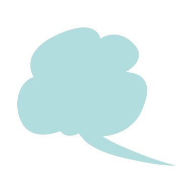 Beyaz arkaplanda izole edilmiş konuşma kabarcığı vektörü simgesi