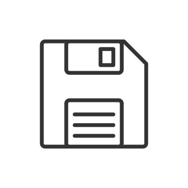 Disket disk simgesi vektör illüstrasyonu