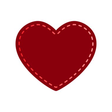 Arka planda kalp ikonu var. Aşk logosu kalp çizimi.