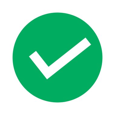 minimal vektör illüstrasyonu, işaret simgesini işaretle