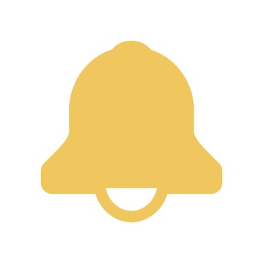 Zil. Web simgesi vektör illüstrasyonu