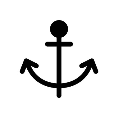 Çapa simgesi işareti. vektör çizimi tasarımı