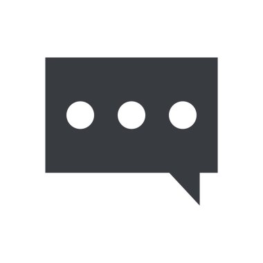 Sohbet simgesi vektör illüstrasyonu