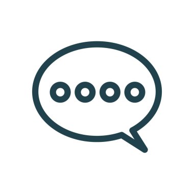 konuşma balonu simgesi, vektör illüstrasyonu