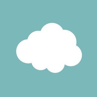 bulut web vektör simgesi