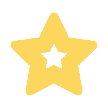 yıldız simgesi vektör illüstrasyonu