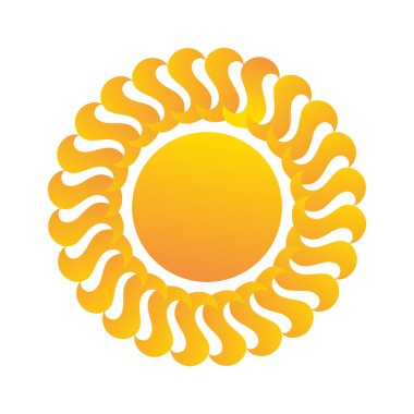Güneş Simgesi Vektör illüstrasyonu