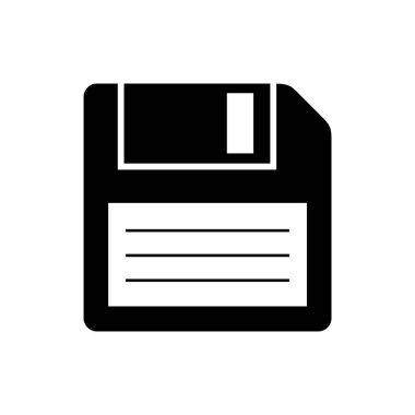 Disket disk simgesi vektör illüstrasyonu