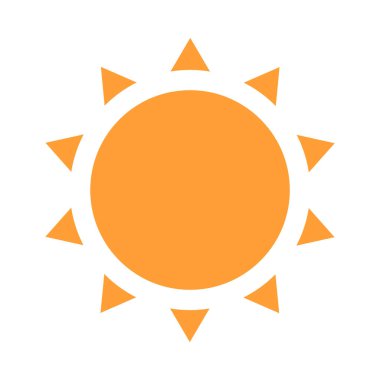 Güneş Simgesi Vektör illüstrasyonu