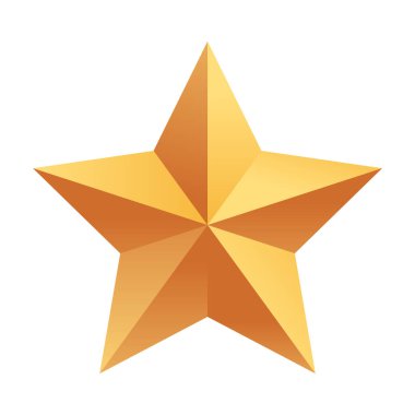 Beyaz arka planda yalıtılmış yıldız vektör simgesi