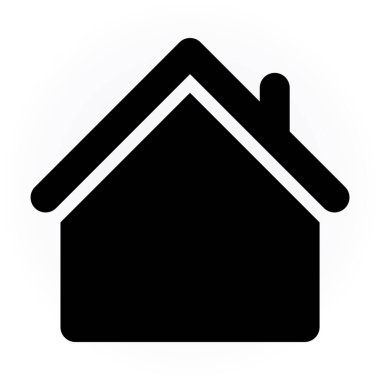 Ev. Web simgesi basit illüstrasyon