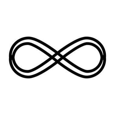 Sonsuzluk vektör logo tasarım şablonu