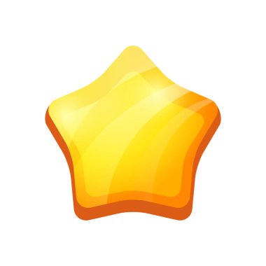 Altın ve sarı vektör ikonu. beyaz arkaplanda izole edilmiş karikatür çizimi.