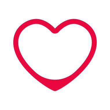 Arka planda kalp ikonu var. Aşk logosu kalp çizimi.