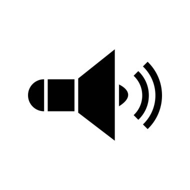 ses simgesi vektör illüstrasyonu