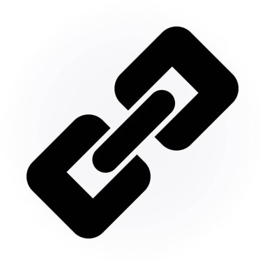 bağlantı düz vektör simgesi