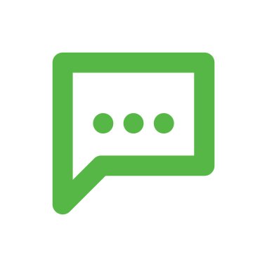 Sohbet kabarcığı vektör illüstrasyonu