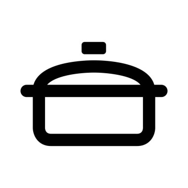 minimalist vektör illüstrasyonu, tencere simgesi