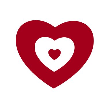 Arka planda kalp ikonu var. Aşk logosu kalp çizimi.