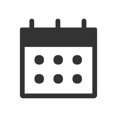 Takvimin vektör illüstrasyon simgesi 