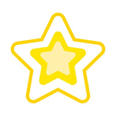 yıldız simgesi vektör illüstrasyonu