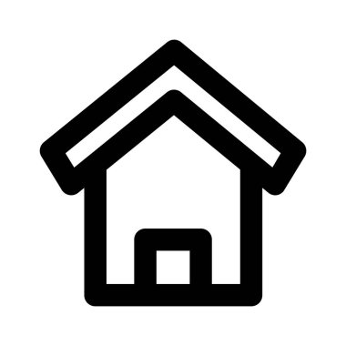 Ev. Web simgesi basit illüstrasyon