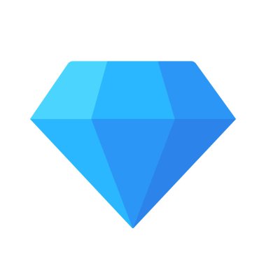 Elmas. Web simgesi basit illüstrasyon