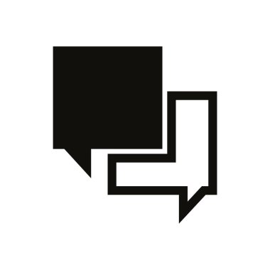 Mesaj var. Web simgesi basit illüstrasyon