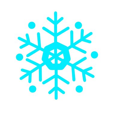 minimal vektör illüstrasyonu, kar simgesi