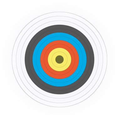 hedef simgesi. Beyaz arkaplanda izole edilmiş web tasarımı için izometrik dart vektör simgeleri