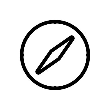 pusula, vektör düz simge tasarımı