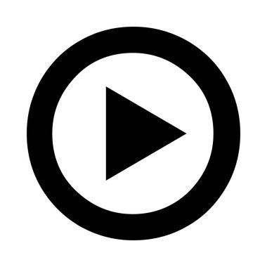 Çalma düğmesinin vektör illüstrasyon simgesi 