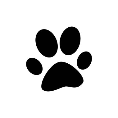 Pençe izi simgesi. vektör illüstrasyonu