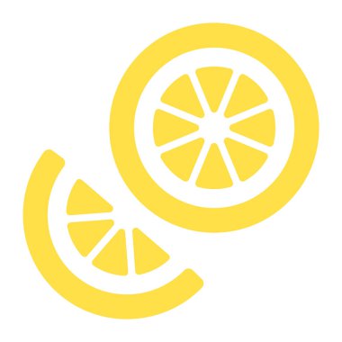 minimalist vektör illüstrasyonu, limon simgesi