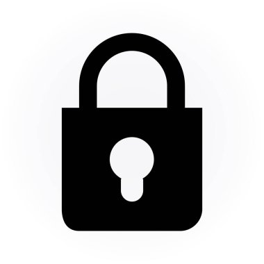 asma kilit ikon vektör çizimi