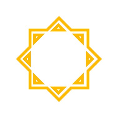 Beyaz arka planda yalıtılmış yıldız vektör simgesi