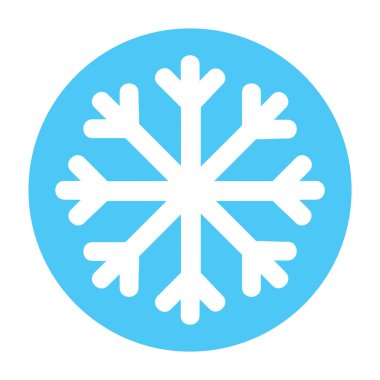 Kar taneleri. Web simgesi vektör illüstrasyonu