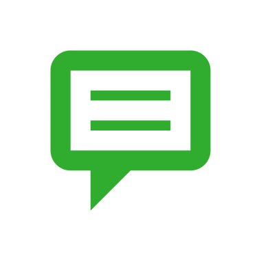 Sohbet kabarcığı vektör illüstrasyonu