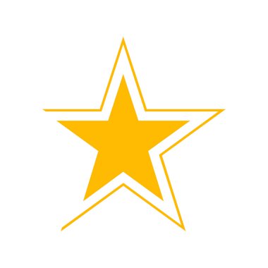 yıldız simgesi vektör illüstrasyonu