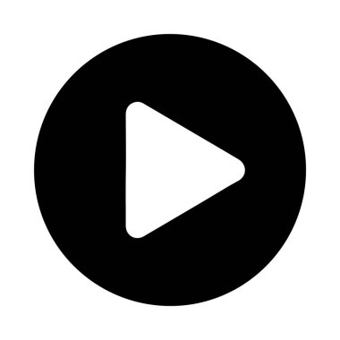 Çalma düğmesinin vektör illüstrasyon simgesi 