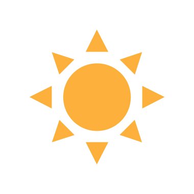 Güneş Simgesi Vektör illüstrasyonu