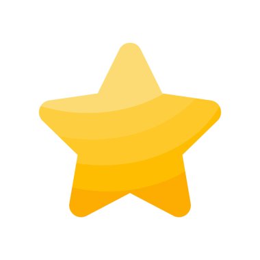 Yıldız simgesi. Ağ için altın taç vektör simgelerinin düz çizimi